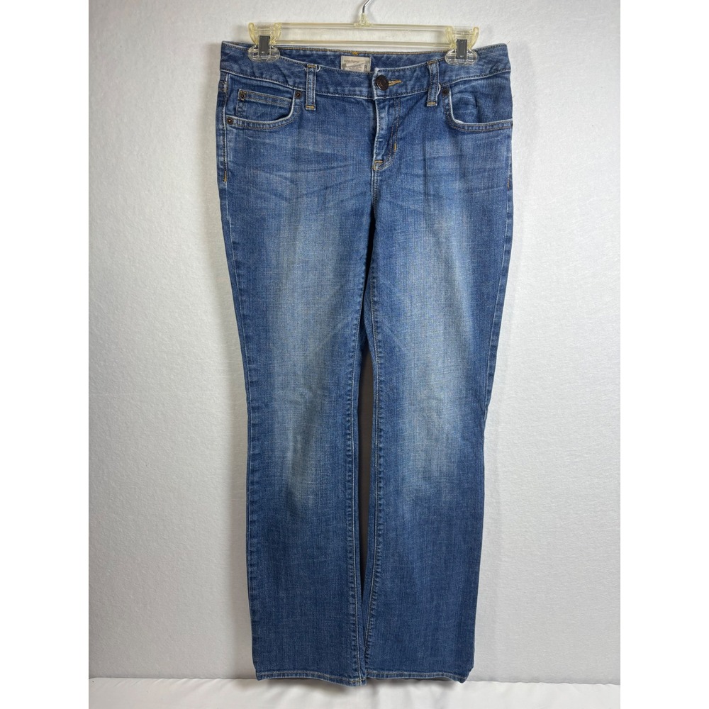 Gap Curvy Flare Jeans Womens 4/27R Blue Cotton Blend Denim Classic Boho Chic